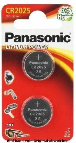 Immagine prodotto Panasonic Potenza al litio CR2025 (2 pz., CR2025, 165 mAh)
