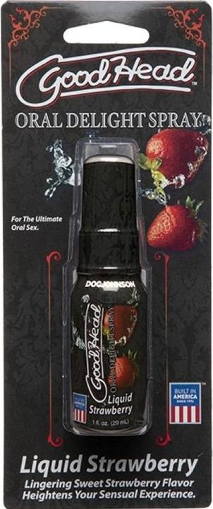 Actual product image Doc Johnson GoodHead™ - Oral Delight Spray - Liquid Strawberry (29 ml)