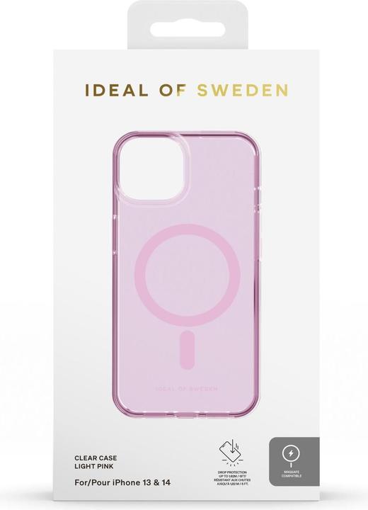 Actual product image iDeal Of Sweden Magsafe Designer Hard-Cover Light Pink clear (Apple iPhone 14 Pro)