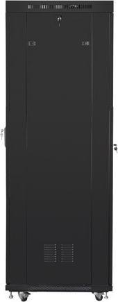Produktbild Lanberg Free Standing Rack 19 Zoll Schrank 42U 600x800 Glastür LCD Flat Black (42 HE, 19 Zoll Rack)