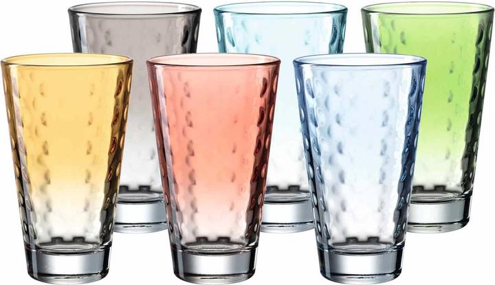 Produktbild Leonardo Trinkglas Optic Pastell (0.30 l, 6 x)