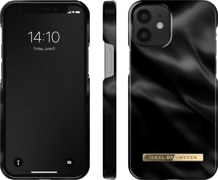 Actual product image iDeal Of Sweden Designer Hard Cover Black Satin (Apple iPhone 12 mini)