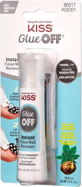 Image du produit KISS Glue Off - Dissolvant instantané de faux ongles (Séchoirs pour vernis à ongles, Transparent)