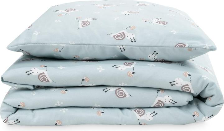 Produktbild Julius Zöllner Kinderbettwäsche Jersey Schnecke 100 x 135 + 40 x 60 cm