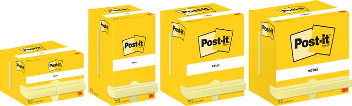 Image du produit Post-it Papillons adhésifs Standard 657 jaune 12 blocs (9 x 8 x 13 cm)