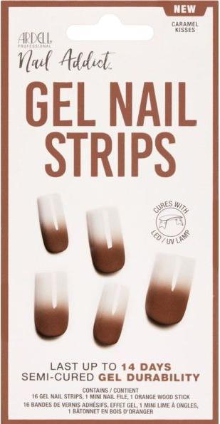 Immagine prodotto Ardell Nail Addict - Gel Strips Caramel Kisses (Essiccatore smalto per unghie, Baci al caramello)