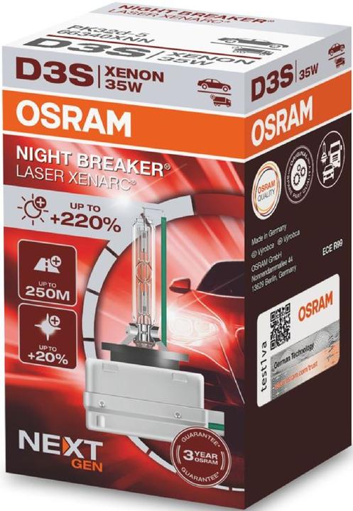 Actual product image Osram Xenarc Night Breaker Laser (Next Gen) D3S (D3S)
