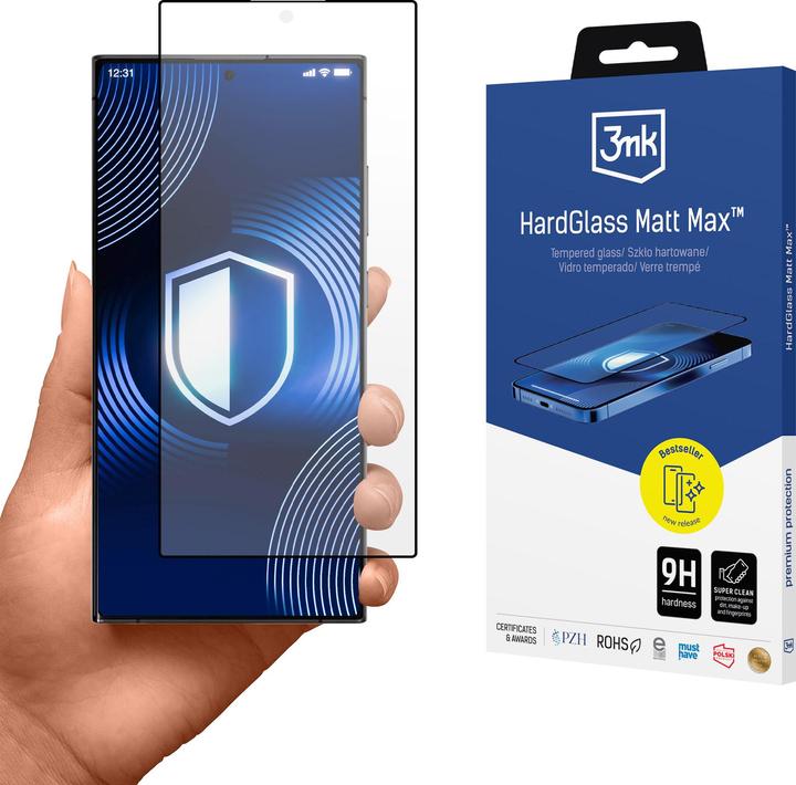 Produktbild 3MK Samsung Galaxy S24 Ultra - HardGlass Matt Max (1 Stück, Samsung Galaxy S24 Ultra)