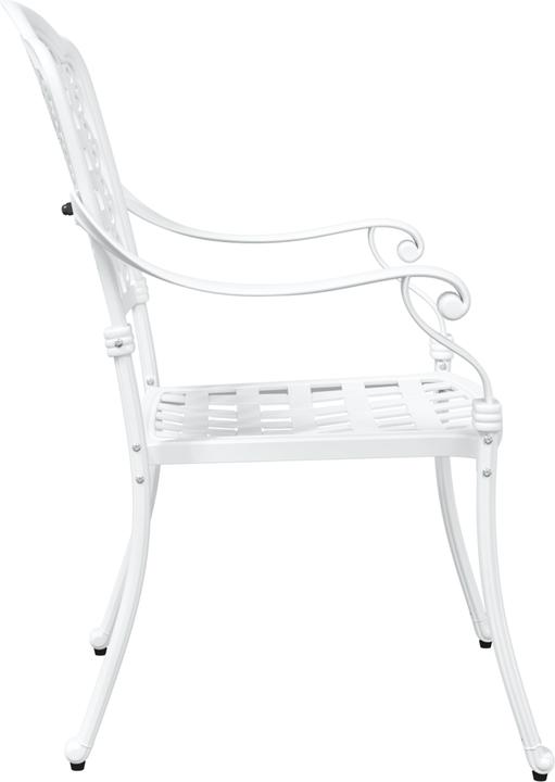 Actual product image VidaXL Garden chairs set of 2 white cast iron