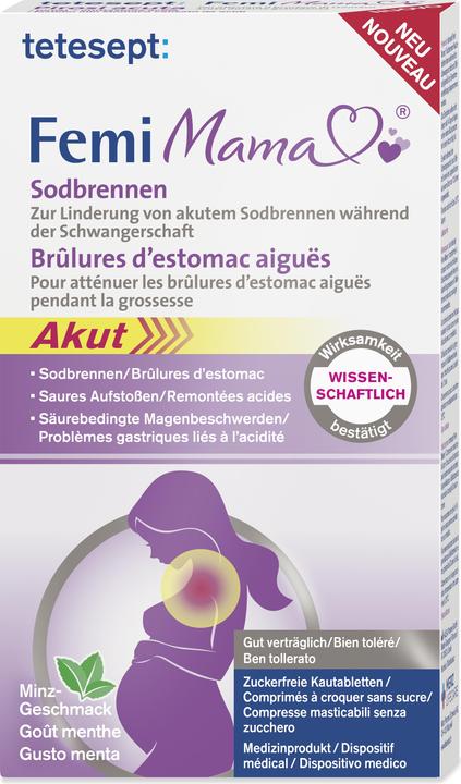 Tetesept Femi Mama Sodbrennen Kautabletten (10 Stück, 10 ml, 33 g)