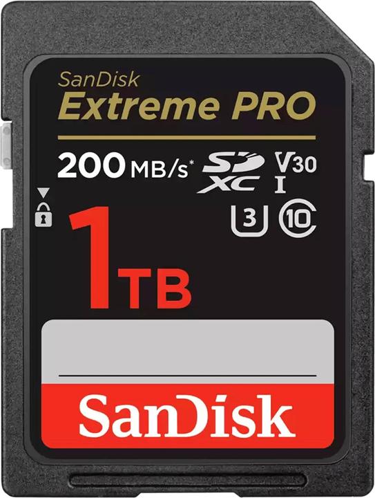 SanDisk Extreme PRO UHS-I V30 (1000 GB, SDXC, U3, UHS-I)