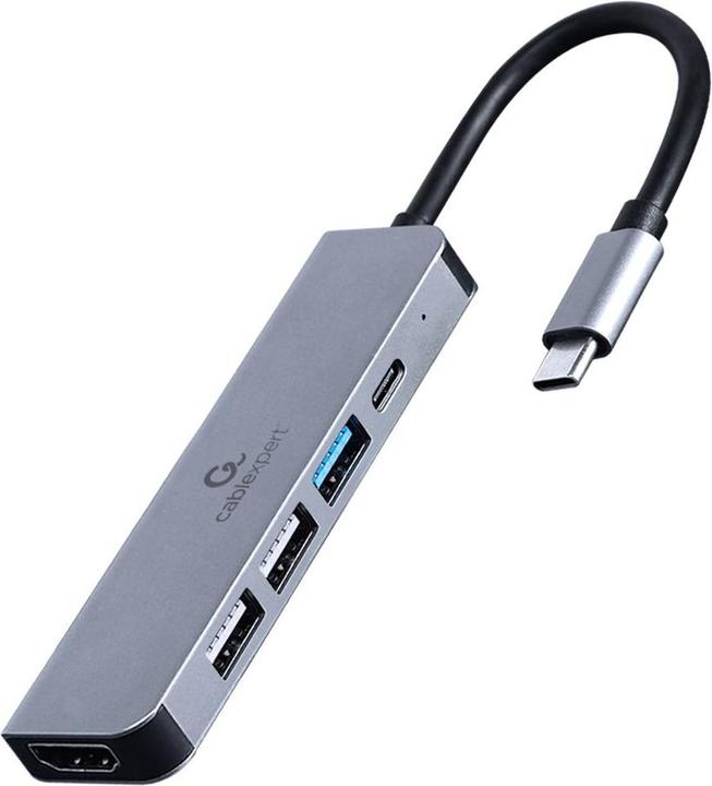 Gembird Multi Port Adapter USB Type C (USB-C, 5 Porti)