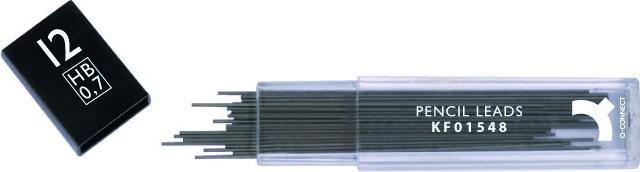 Immagine prodotto Q-Connect Punte di matita da 0,7 mm, HB (Mine di ricambio, Nero)