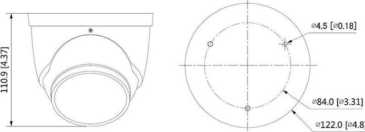 Immagine prodotto Dahua Technology IPC-HDW3849H-AS-PV-S5 Eyeball IP AI 8MP (3840 x 2160 pixel)