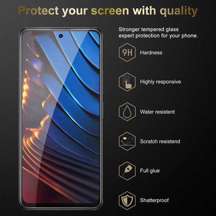 Actual product image Cadorabo Screen Protector Glass for Xiaomi POCO X3 GT (3 Piece, Xiaomi Poco X3 GT)