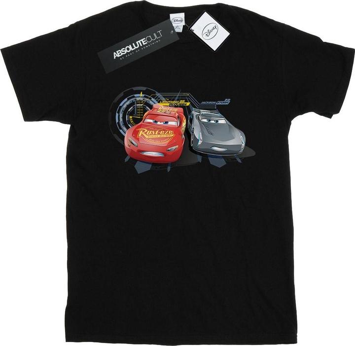 Actual product image Disney Womens/Ladies Cars Lightning Vs Storm Cotton Boyfriend T-Shirt (XXL)