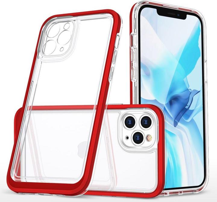 Immagine prodotto Hurtel Custodia trasparente 3in1 per iPhone 11 Pro frame cover gel rosso (Apple iPhone 11 Pro)