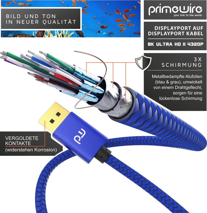 Actual product image Primewire DisplayPort - DisplayPort (2 m, DisplayPort)