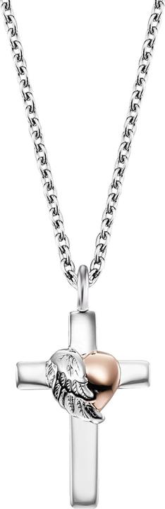 Produktbild Engelsrufer ERN-CROSSHEART-BIR Cross Damen Halskette 40mm, verstellbar (925er Silber, 44 cm)