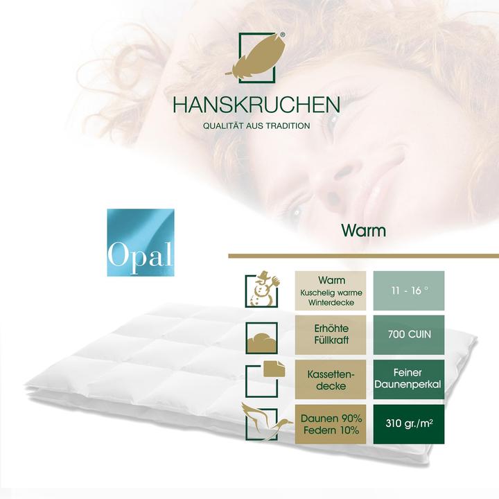 Actual product image Hanskruchen Opal (860 g, 135 x 200 cm)