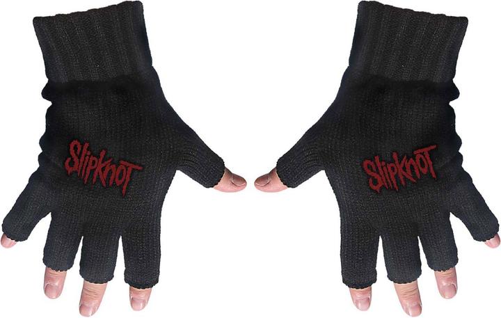 Actual product image Slipknot Unisex Adult Logo Fingerless Gloves (One size)