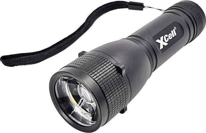 Immagine prodotto XCell 146362 Torcia a LED con cinturino da polso, con fondina, con modalità strobo a batteria (12.60 cm, 500 lm)