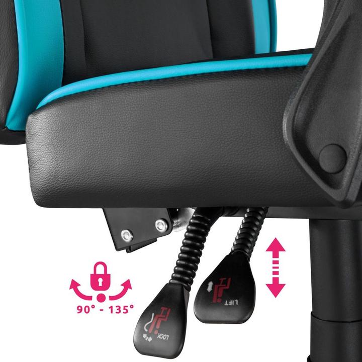 Produktbild tectake Racing Bürostuhl mit Fussstütze