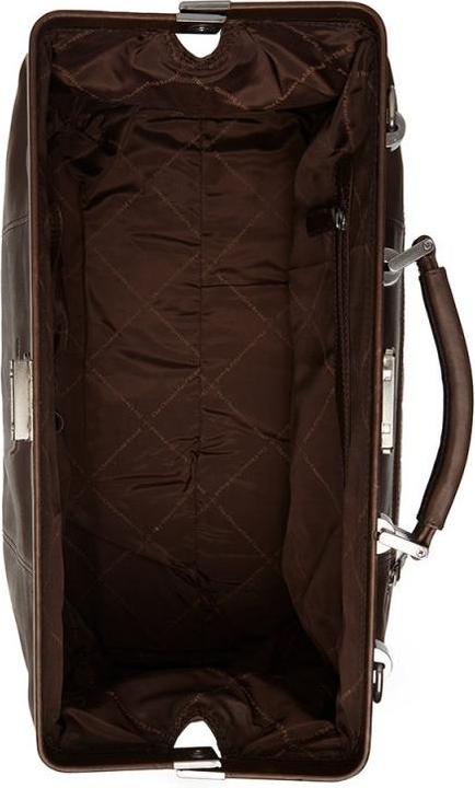Produktbild The Vegan Cow Chesterfield Brand Leren Weekendtas Bruin Texel (21 l)