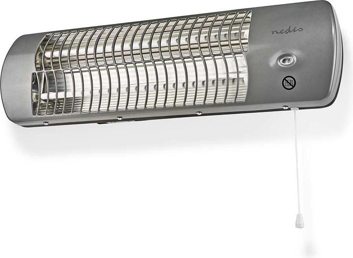 Immagine prodotto Nedis HTBA10GY Riscaldatore rapido per bagno 1200W 12m² Grigio (1200 W)