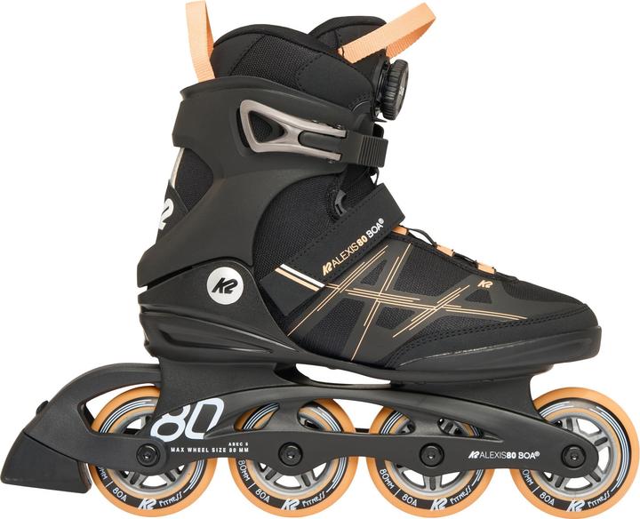 K2 ALEXIS 80 BOA,black - pink black - pink 7.5 (38)