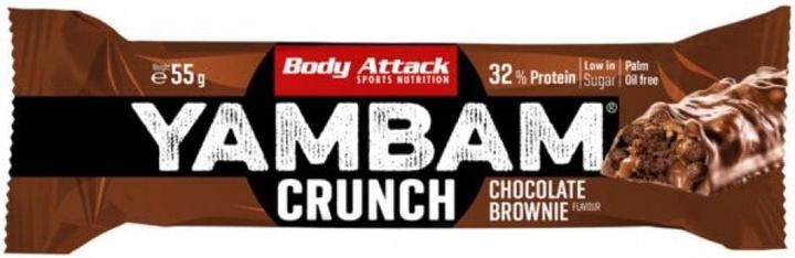 Immagine prodotto Body Attack Barretta croccante YamBam (55G) (Cioccolato, Brownie, 1 pz., 55 g)