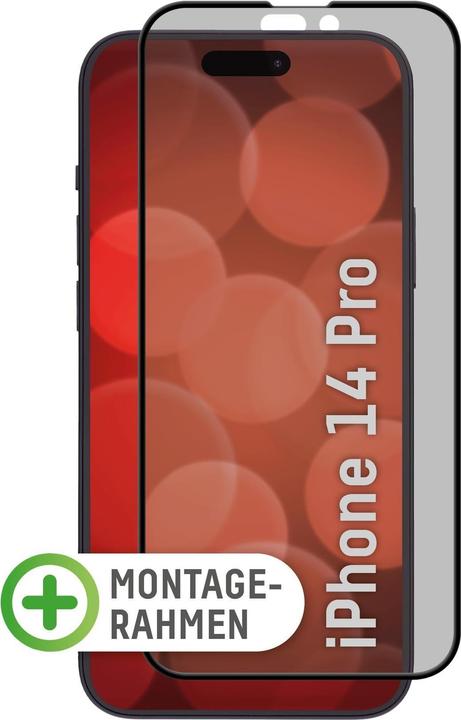 Produktbild Displex Real Glass, Privacy Full Cover Panzerglas (1 Stück, Apple iPhone 14 Pro)
