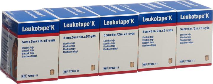 Image du produit BSN Leukotape® K 5 x 5 m 5 pcs couleur chair (5 m)