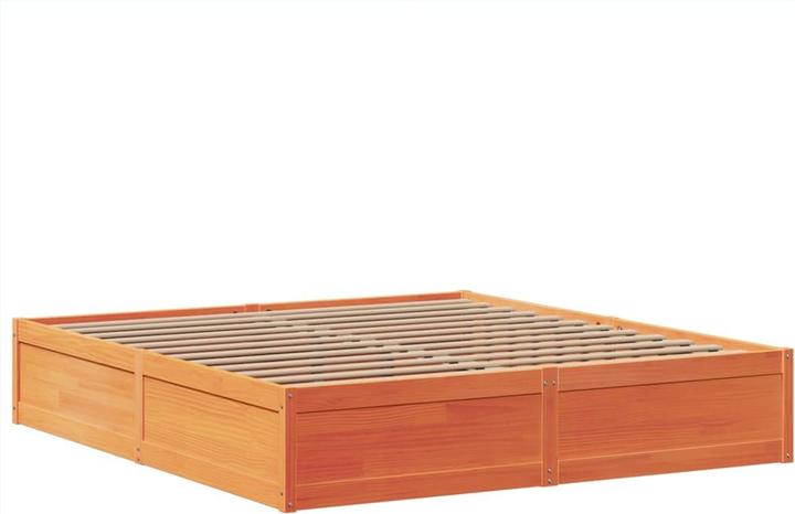 Produktbild VidaXL Massivholzbett Holzbett Bett Doppelbett ohne Matratze 180x200 Kiefernholz (180 x 200 cm)
