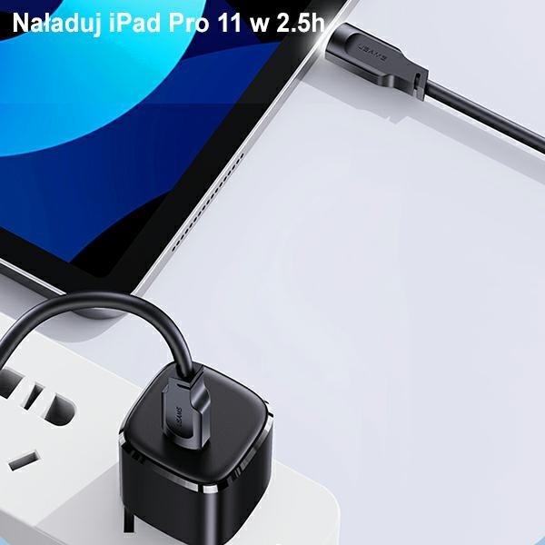 Produktbild Usams Ladekabel Typ-C zu Typ-C - Schwarz (1.20 m, USB 3.2 Gen 1)