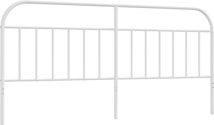 Immagine prodotto VidaXL Kopfteil Metall Weiss 200 cm, Farbe: Weiss (206 x 3 x 100 cm)