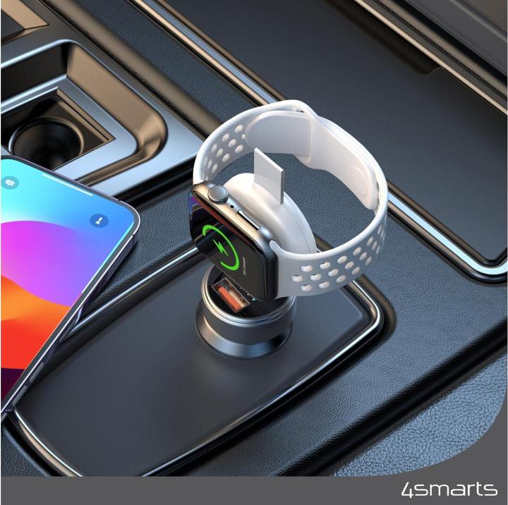 Produktbild 4smarts MFi Fast Charger für Apple Watch silber