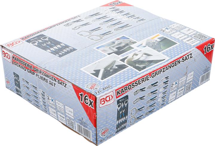 Actual product image BGS Body grip pliers set (185 mm)