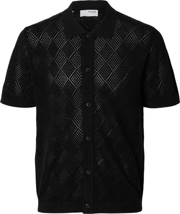 Produktbild Selected Homme Kurzarm Polohemd aus Strick (XXL)