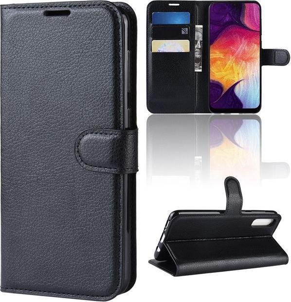 Produktbild MU Classic Litchi Leder Bookcover Series (Samsung Galaxy A50, Samsung Galaxy A30s, Samsung Galaxy A50s)
