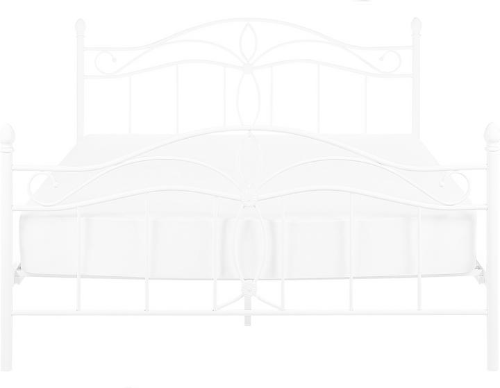 Produktbild Beliani Metallbett weiss Lattenrost 140 x 200 cm ANTLIA (140 x 200 cm)