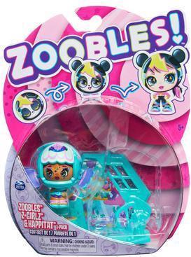 Immagine prodotto Spin Master Zoobles Z-Girlz da collezione con meccanismo di trasformazione e sorpresa Happitat (assortiti)