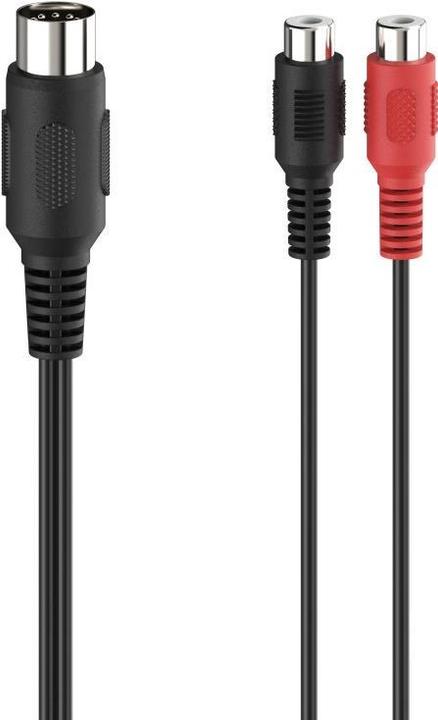 Produktbild Hama Audio-Adapter, 2 Cinch-Kupplungen - 5-pol.-DIN-Stecker (0.10 m, Cinch)