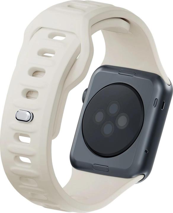 Actual product image 3MK Silicone Watch Strap beżowy/beige dla Apple Watch 38/40/41mm (Silicone, Stainless steel)