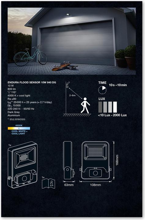 Image du produit Ledvance Capteur d'inondation Endura (800 lm, IP44)