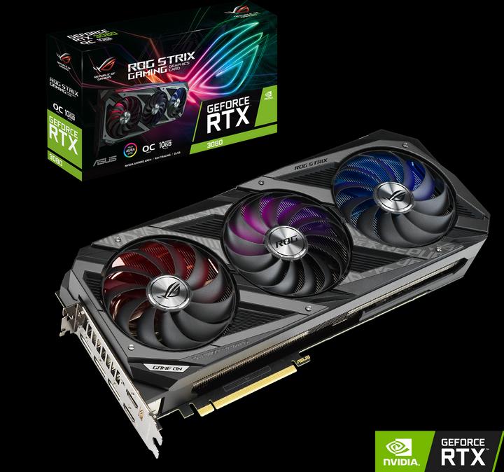 Image du produit ASUS GeForce ROG STRIX RTX 3080 O10G GAMING (10 Go)