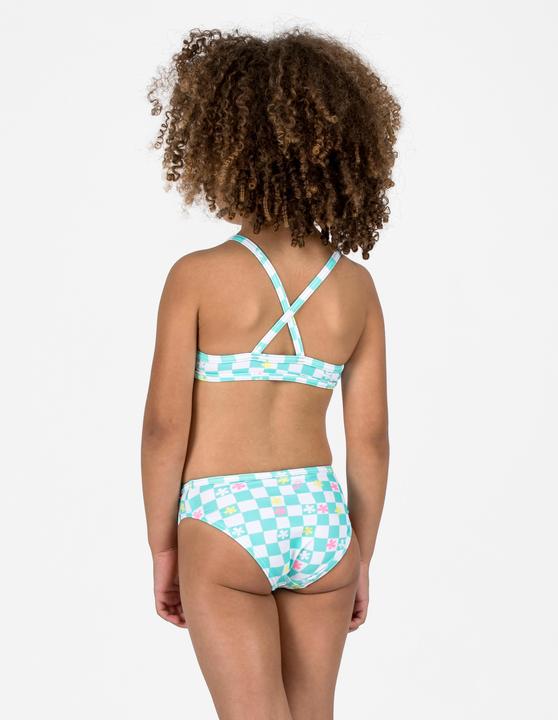 Produktbild Olaian Bikini-Set Surfen Mädchen gekreuzte Träger Boni grün/weiss (122)