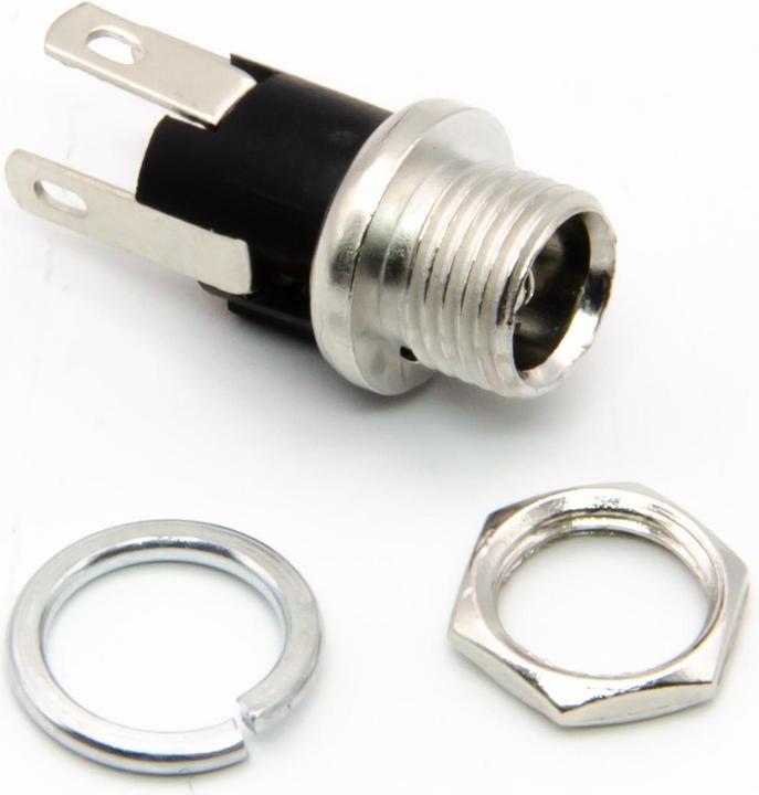 Produktbild Purecrea 3-Pin DC Einbau Buchse Barrel Jack 5.5mm / 2.1mm