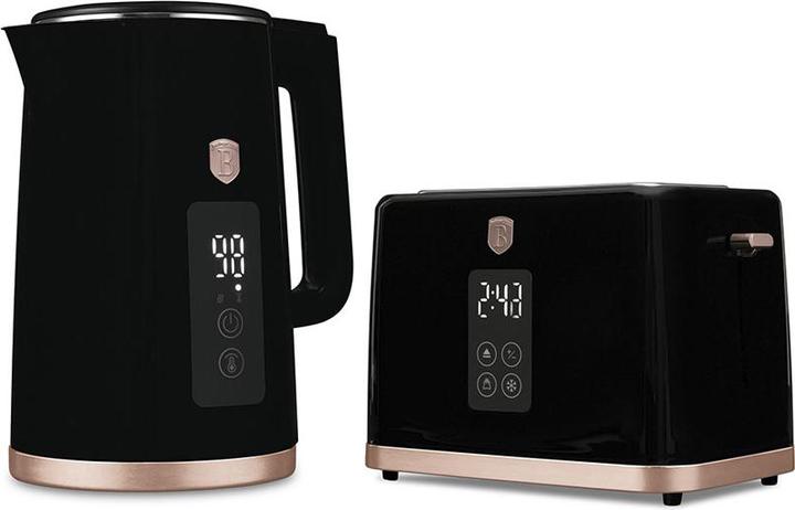 Produktbild BerlingerHaus Haus Wasserkocher & Toaster mit Digitalanzeige Black Rose Collection (1.70 l)