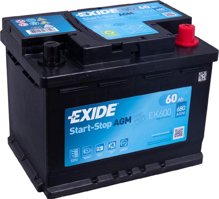 Exide Start-Stop AGM (12 V, 60 Ah, 680 A)